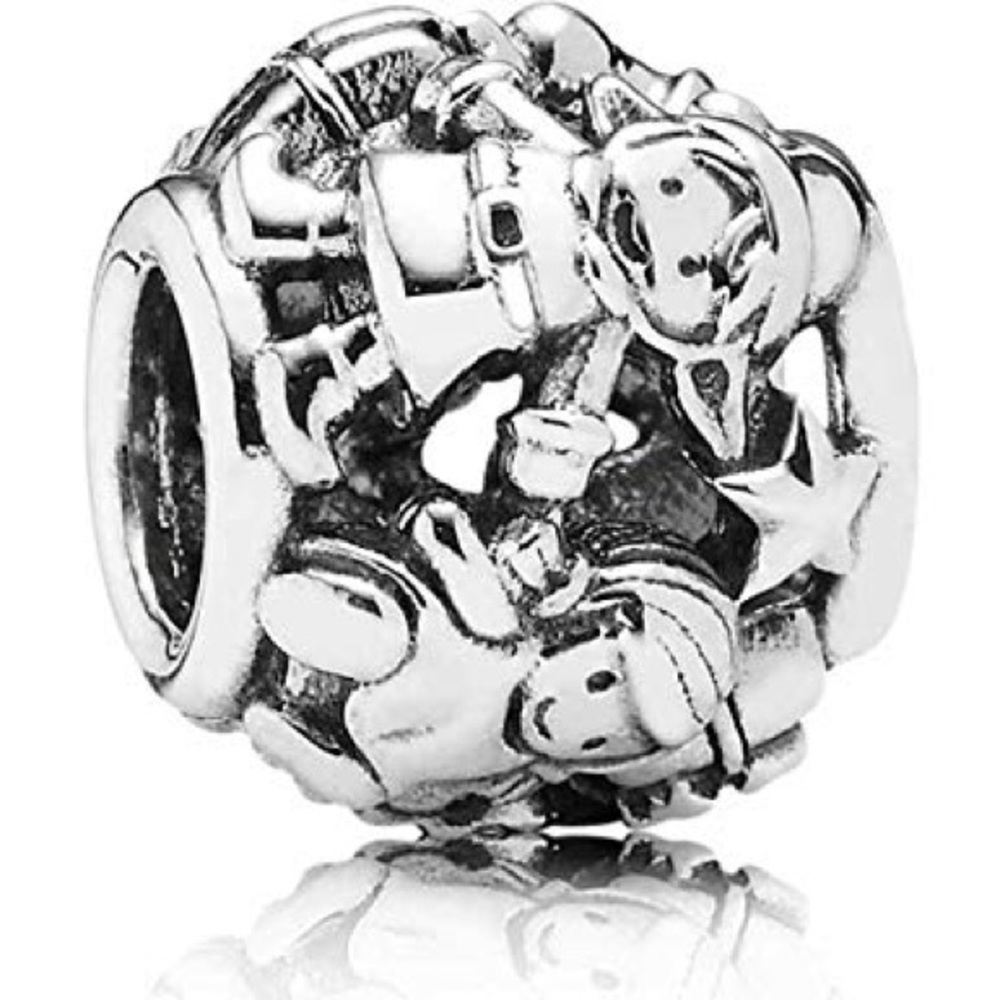 Authentic Pandora Christmas Elves charm